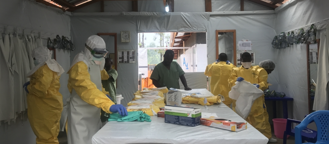 MSF Ebola response team, DRC